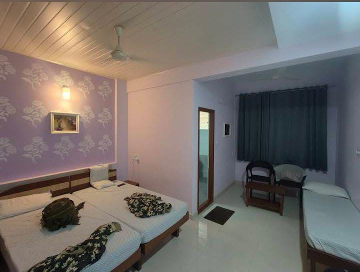 Modern room with feature wall